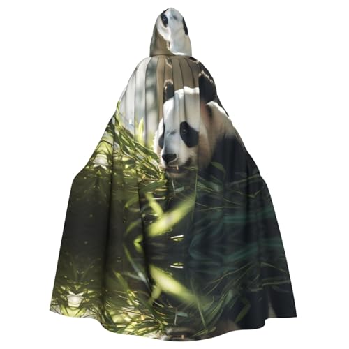 WZYCWB Niedlicher Panda, der Bambus isst, gemusterter Kapuzenumhang, Robe, Cosplay-Kostüm für Männer und Frauen, Halloween-Rollenspiel-Kostüm für Erwachsene WZYCWB Niedlicher Panda, der Bambus isst, gemusterter Kapuzenumhang, Robe, Cosplay-Kostüm für Männer und Frauen, Halloween-Rollenspiel-Kostüm für Erwachsene von WZYCWB