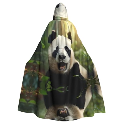 WZYCWB Niedlicher Panda gemusterter Kapuzenumhang, Cosplay-Kostüm für Damen und Herren, Halloween-Rollenspiel-Kostüm für Erwachsene WZYCWB Niedlicher Panda gemusterter Kapuzenumhang, Cosplay-Kostüm für Damen und Herren, Halloween-Rollenspiel-Kostüm für Erwachsene von WZYCWB