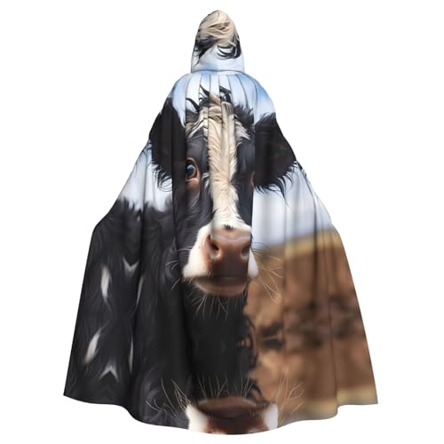 WZYCWB Niedlicher Umhang mit Kuh-Motiv, Cosplay-Kostüm für Männer und Frauen, Halloween-Rollenspiel-Kostüm für Erwachsene WZYCWB Niedlicher Umhang mit Kuh-Motiv, Cosplay-Kostüm für Männer und Frauen, Halloween-Rollenspiel-Kostüm für Erwachsene von WZYCWB