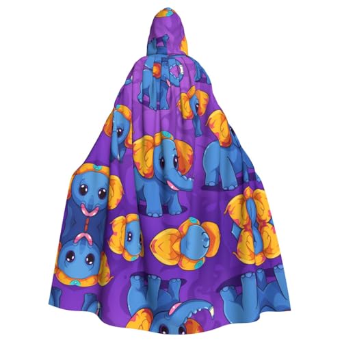 WZYCWB Niedlicher kleiner Elefant gemusterter Kapuzenumhang Robe Cosplay Kostüm für Männer und Frauen Halloween Erwachsene Rollenspiel Kostüm WZYCWB Niedlicher kleiner Elefant gemusterter Kapuzenumhang Robe Cosplay Kostüm für Männer und Frauen Halloween Erwachsene Rollenspiel Kostüm von WZYCWB