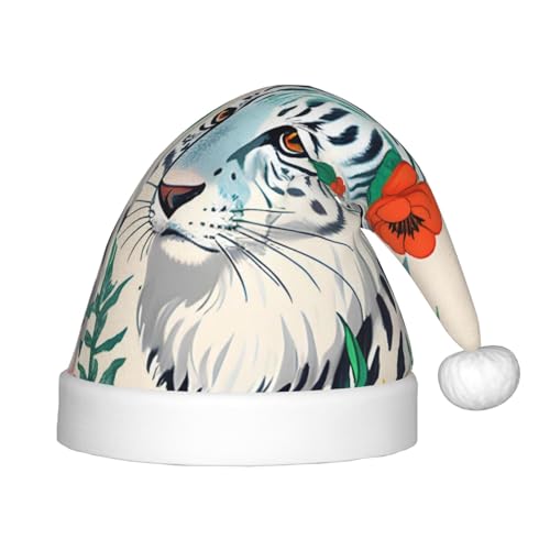 WZYCWB Niedlicher weißer Tiger Neujahrsparty Kinderhut Weihnachten Event Bühnenaufführung Urlaub Party Szene Kindermode Weihnachtsmütze WZYCWB Niedlicher weißer Tiger Neujahrsparty Kinderhut Weihnachten Event Bühnenaufführung Urlaub Party Szene Kindermode Weihnachtsmütze von WZYCWB