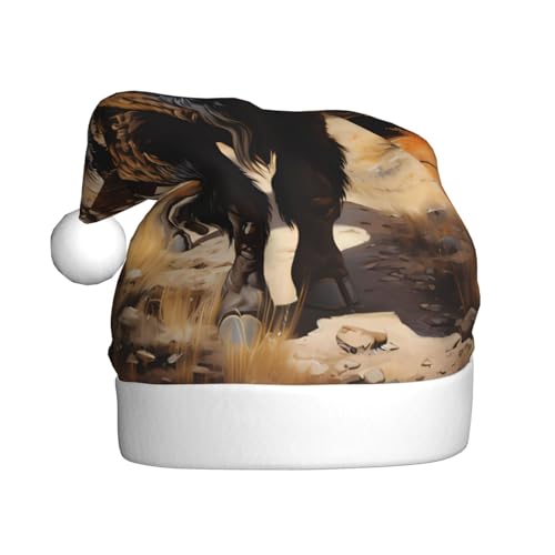 WZYCWB Nordamerikanische Bisonherde Erwachsene Weihnachtsmütze Unisex Weihnachtsmann Weihnachten Halloween Urlaub Party Erwachsene Plüsch Weihnachtsmütze WZYCWB Nordamerikanische Bisonherde Erwachsene Weihnachtsmütze Unisex Weihnachtsmann Weihnachten Halloween Urlaub Party Erwachsene Plüsch Weihnachtsmütze von WZYCWB