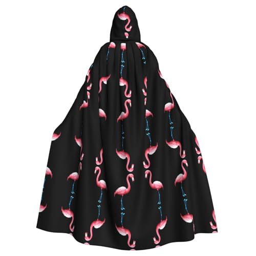 WZYCWB Outline Flamingo Halloween Kapuzenumhang geeignet für Party Karneval Rollenspiel Kostüme von WZYCWB