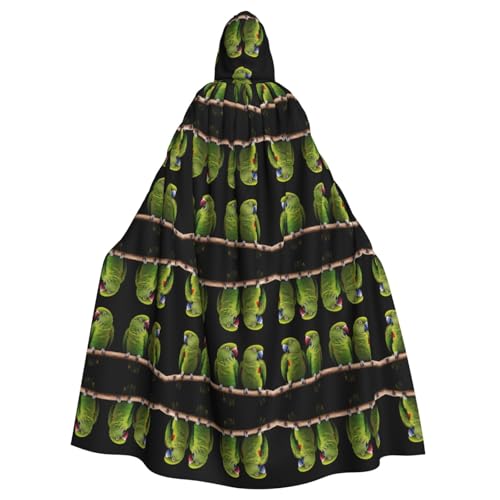 WZYCWB Paar Regenwaldpapageien Halloween Kapuzenumhang geeignet für Party Karneval Rollenspiel Kostüme von WZYCWB