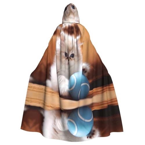 WZYCWB Perserkatze spielt mit einem Ball, gemusterter Ballumhang, Erwachsenen-Zauberer-Robe, Maskerade-Kostüm, Karnevalsmotto-Partykleid WZYCWB Perserkatze spielt mit einem Ball, gemusterter Ballumhang, Erwachsenen-Zauberer-Robe, Maskerade-Kostüm, Karnevalsmotto-Partykleid von WZYCWB