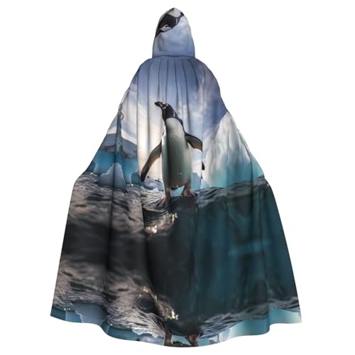 WZYCWB Pinguine Gemusterter Kapuzenumhang, Robe Cosplay Kostüm für Männer und Frauen, Halloween Erwachsene Rollenspiel Kostüm WZYCWB Pinguine Gemusterter Kapuzenumhang, Robe Cosplay Kostüm für Männer und Frauen, Halloween Erwachsene Rollenspiel Kostüm von WZYCWB