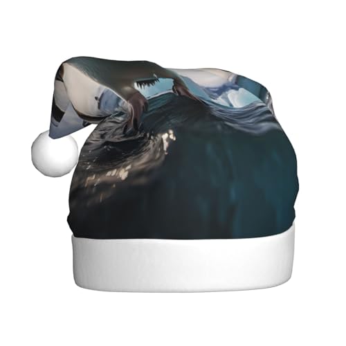 WZYCWB Pinguine Weihnachtsmütze für Erwachsene, Unisex, Weihnachtsmann, Weihnachten, Halloween, Urlaubsparty, Erwachsene, Plüsch-Weihnachtsmütze WZYCWB Pinguine Weihnachtsmütze für Erwachsene, Unisex, Weihnachtsmann, Weihnachten, Halloween, Urlaubsparty, Erwachsene, Plüsch-Weihnachtsmütze von WZYCWB