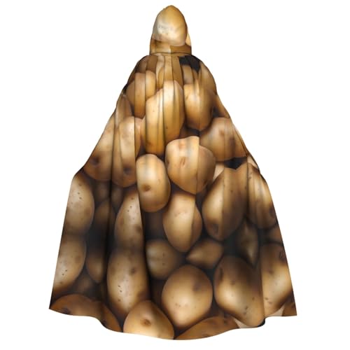 WZYCWB Potato Kapuzenumhang für Erwachsene – perfekt für Halloween-Partys, Cosplay, Bühnenauftritte und Themenveranstaltungen. von WZYCWB