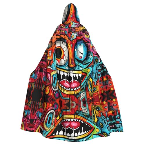 WZYCWB Prunkvoller Ballumhang mit gemustertem Ballumhang, Erwachsenen-Zauberer-Robe, Maskerade-Kostüm, Karnevalsmotto-Partykleid von WZYCWB
