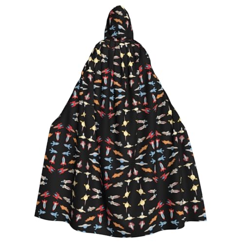 WZYCWB Raumschiff Halloween Kapuzenumhang geeignet für Party Karneval Rollenspiel Kostüme von WZYCWB