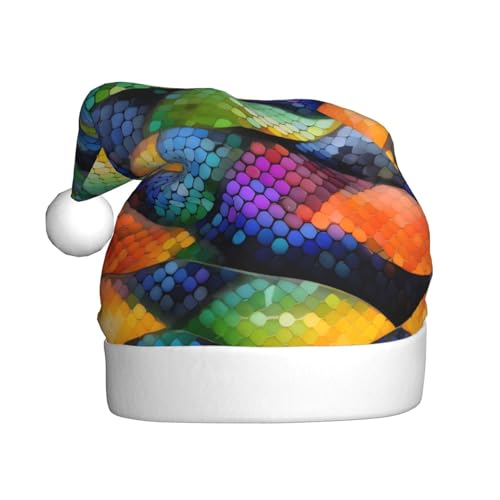 WZYCWB Regenbogenfischschuppen-Weihnachtsmütze für Erwachsene, Unisex, Weihnachtsmann, Weihnachten, Halloween, Urlaubsparty, Erwachsene, Plüsch-Weihnachtsmütze WZYCWB Regenbogenfischschuppen-Weihnachtsmütze für Erwachsene, Unisex, Weihnachtsmann, Weihnachten, Halloween, Urlaubsparty, Erwachsene, Plüsch-Weihnachtsmütze von WZYCWB