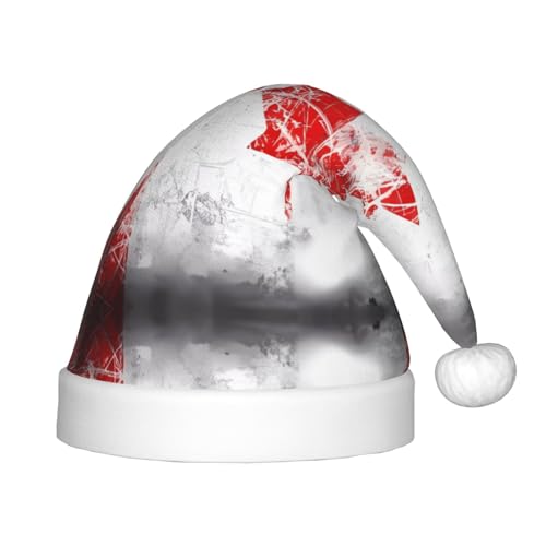 WZYCWB Retro Kanada Flagge Neujahr Party Kinder Hut Weihnachten Event Bühnenaufführung Urlaub Party Szene Kindermode Weihnachtsmütze von WZYCWB