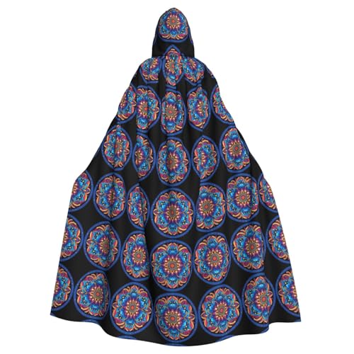 WZYCWB Retro Muster Halloween Kapuzenumhang geeignet für Party Karneval Rollenspiel Kostüme WZYCWB Retro Muster Halloween Kapuzenumhang geeignet für Party Karneval Rollenspiel Kostüme von WZYCWB