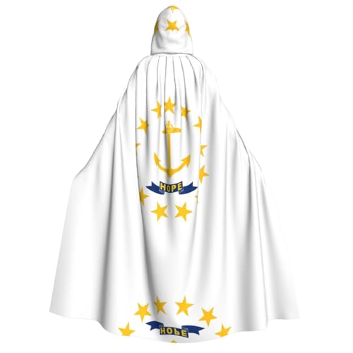 WZYCWB Rhode Island State Flag Kapuzenumhang für Erwachsene – perfekt für Halloween-Partys, Cosplay, Bühnenauftritte und Themenveranstaltungen. WZYCWB Rhode Island State Flag Kapuzenumhang für Erwachsene – perfekt für Halloween-Partys, Cosplay, Bühnenauftritte und Themenveranstaltungen. von WZYCWB