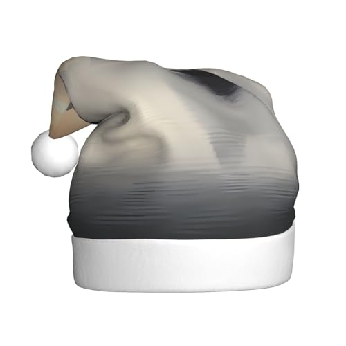 WZYCWB Sansui Japanische Firma Erwachsene Weihnachtsmütze Unisex Weihnachtsmann Weihnachten Halloween Urlaub Party Erwachsene Plüsch Weihnachtsmütze von WZYCWB