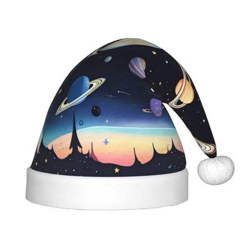 WZYCWB Saturn Jupiter Erde Neujahr Party Kinder Hut Weihnachten Event Bühnenaufführung Urlaub Party Szene Kindermode Weihnachtsmütze von WZYCWB