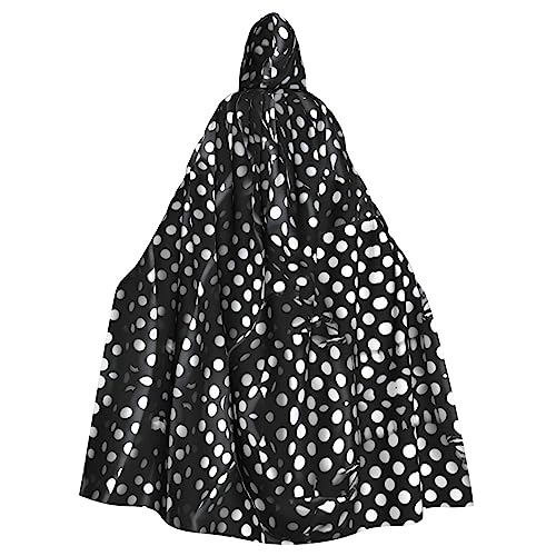 WZYCWB Schwarz und Weiß Wellpappe Punkte Halloween Dekoration Umhang Erwachsene Große Größe Kapuzen Umhang Unisex Karneval Umhang für Maskerade Rollenspiele WZYCWB Schwarz und Weiß Wellpappe Punkte Halloween Dekoration Umhang Erwachsene Große Größe Kapuzen Umhang Unisex Karneval Umhang für Maskerade Rollenspiele von WZYCWB