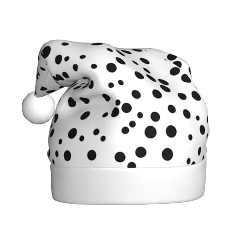 WZYCWB Schwarz-weiße Weihnachtsmütze für Erwachsene, Unisex, Weihnachtsmann, Weihnachten, Halloween, Urlaubsparty, Erwachsene, Plüsch-Weihnachtsmütze WZYCWB Schwarz-weiße Weihnachtsmütze für Erwachsene, Unisex, Weihnachtsmann, Weihnachten, Halloween, Urlaubsparty, Erwachsene, Plüsch-Weihnachtsmütze von WZYCWB