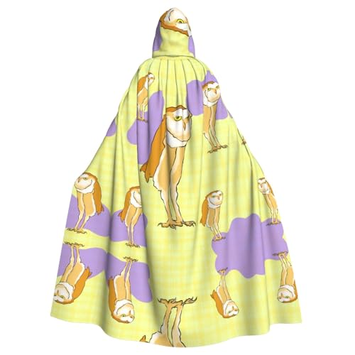WZYCWB Stehende Eule Halloween Dekoration Umhang Erwachsene Große Größe Kapuzen Umhang Unisex Karneval Umhang für Maskerade Rollenspiele WZYCWB Stehende Eule Halloween Dekoration Umhang Erwachsene Große Größe Kapuzen Umhang Unisex Karneval Umhang für Maskerade Rollenspiele von WZYCWB