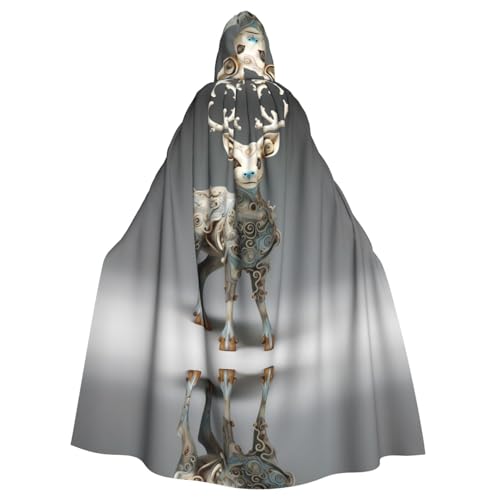 WZYCWB Süßer Pflaumenhirsch gemusterter Kapuzenumhang Robe Cosplay Kostüm für Männer und Frauen Halloween Erwachsene Rollenspiel Kostüm WZYCWB Süßer Pflaumenhirsch gemusterter Kapuzenumhang Robe Cosplay Kostüm für Männer und Frauen Halloween Erwachsene Rollenspiel Kostüm von WZYCWB