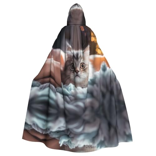 WZYCWB Tom Thumb Gemusterter Ballumhang Erwachsene Erweiterte Zauberer Robe Maskerade Kostüm Karneval Motto Party Kleid von WZYCWB