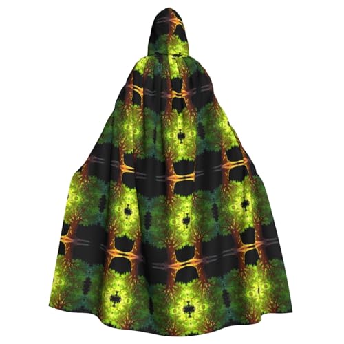 WZYCWB Üppiger Baum Halloween Kapuzenumhang geeignet für Party Karneval Rollenspiel Kostüme von WZYCWB