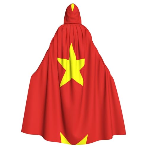 WZYCWB Vietnamesische Flagge Halloween Dekoration Umhang Erwachsene Große Größe Kapuzen Umhang Unisex Karneval Umhang für Maskerade Rollenspiele WZYCWB Vietnamesische Flagge Halloween Dekoration Umhang Erwachsene Große Größe Kapuzen Umhang Unisex Karneval Umhang für Maskerade Rollenspiele von WZYCWB