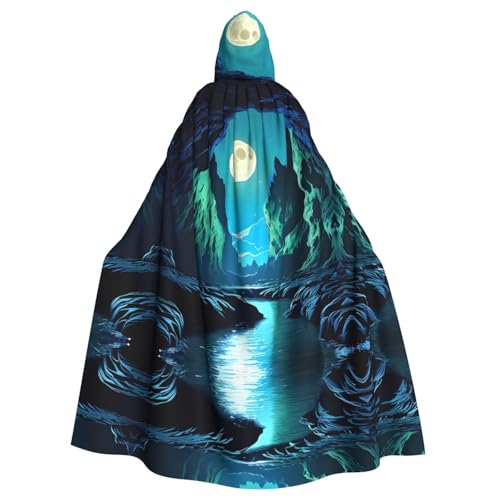 WZYCWB Wassermondhöhle Halloween Dekoration Umhang Erwachsene Große Größe Kapuzen Umhang Unisex Karneval Umhang für Maskerade Rollenspiele WZYCWB Wassermondhöhle Halloween Dekoration Umhang Erwachsene Große Größe Kapuzen Umhang Unisex Karneval Umhang für Maskerade Rollenspiele von WZYCWB