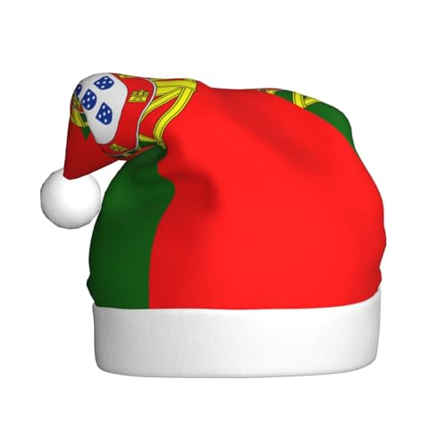 WZYCWB Weihnachtsmütze mit portugiesischer Flagge, Unisex, Weihnachtsmann, Weihnachten, Halloween, Urlaubsparty, Erwachsene, Plüsch-Weihnachtsmütze WZYCWB Weihnachtsmütze mit portugiesischer Flagge, Unisex, Weihnachtsmann, Weihnachten, Halloween, Urlaubsparty, Erwachsene, Plüsch-Weihnachtsmütze von WZYCWB