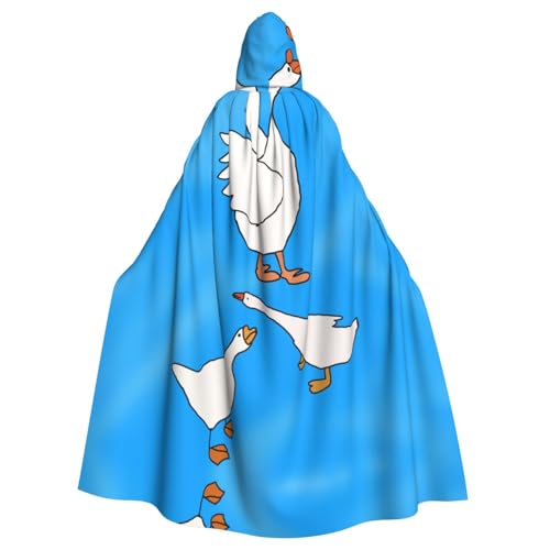 WZYCWB White Goose House Gemusterter Kapuzenumhang Robe Cosplay Kostüm für Männer und Frauen Halloween Erwachsene Rollenspiel Kostüm WZYCWB White Goose House Gemusterter Kapuzenumhang Robe Cosplay Kostüm für Männer und Frauen Halloween Erwachsene Rollenspiel Kostüm von WZYCWB