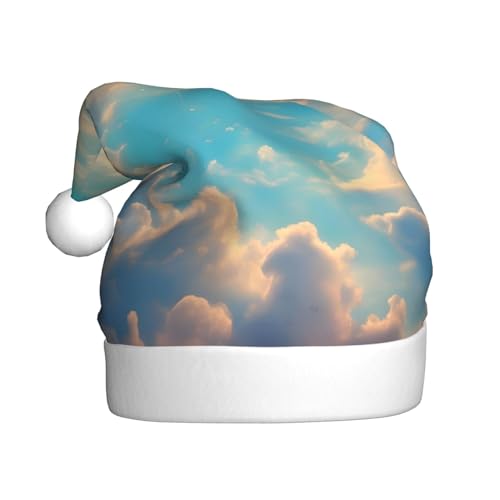 WZYCWB Wolkiger Himmel Erwachsene Weihnachtsmütze Unisex Weihnachtsmann Weihnachten Halloween Urlaub Party Erwachsene Plüsch Weihnachtsmütze WZYCWB Wolkiger Himmel Erwachsene Weihnachtsmütze Unisex Weihnachtsmann Weihnachten Halloween Urlaub Party Erwachsene Plüsch Weihnachtsmütze von WZYCWB