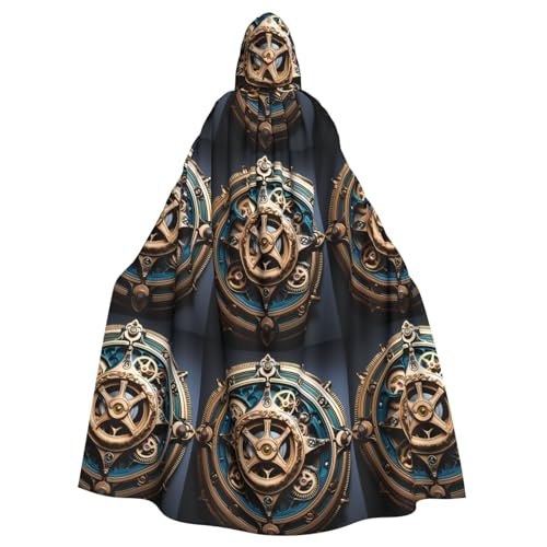 WZYGXMW Coole Steampunk-Getriebe mit Kapuze für Erwachsene, Umhang mit Kapuze, Halloween-Party, Rollenspiel, übergroßer Hut, Dekoration, Kostüm, schwarz WZYGXMW Coole Steampunk-Getriebe mit Kapuze für Erwachsene, Umhang mit Kapuze, Halloween-Party, Rollenspiel, übergroßer Hut, Dekoration, Kostüm, schwarz von WZYGXMW