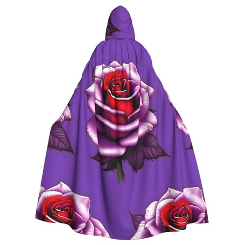 WZYGXMW Fuchsia Rose Erwachsenen-Umhang mit Kapuze, für Halloween, Party, Rollenspiel, übergroßer Hut, Dekoration, Kostüm WZYGXMW Fuchsia Rose Erwachsenen-Umhang mit Kapuze, für Halloween, Party, Rollenspiel, übergroßer Hut, Dekoration, Kostüm von WZYGXMW
