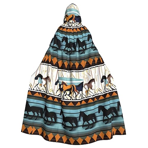 WZYGXMW Robe mit Pferdestreifenmuster für Erwachsene, mit Kapuze, Umhang, Halloween-Party, Rollenspiel, übergroßer Hut, Dekoration, Kostüm WZYGXMW Robe mit Pferdestreifenmuster für Erwachsene, mit Kapuze, Umhang, Halloween-Party, Rollenspiel, übergroßer Hut, Dekoration, Kostüm von WZYGXMW