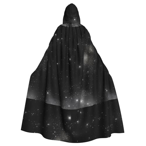 WZYGXMW Schwarz-Weiß-Galaxie-Bademantel für Erwachsene, mit Kapuze, Halloween-Party, Rollenspiel, übergroßer Hut, Dekoration, Kostüm WZYGXMW Schwarz-Weiß-Galaxie-Bademantel für Erwachsene, mit Kapuze, Halloween-Party, Rollenspiel, übergroßer Hut, Dekoration, Kostüm von WZYGXMW