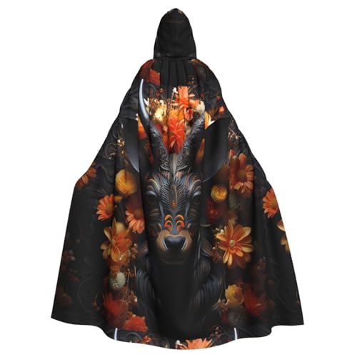WZYGXMW Schwarze Antilope mit Blumen für Erwachsene, Kapuzenmantel, Umhang, Halloween-Party, Rollenspiel, übergroßer Hut, Dekoration, Kostüm WZYGXMW Schwarze Antilope mit Blumen für Erwachsene, Kapuzenmantel, Umhang, Halloween-Party, Rollenspiel, übergroßer Hut, Dekoration, Kostüm von WZYGXMW