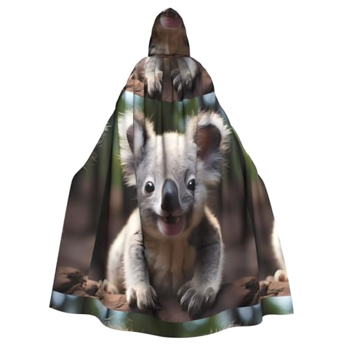 WZYGXMW Süßer Koala-Umhang mit Kapuze für Erwachsene, Halloween-Party, Rollenspiel, übergroßer Hut, Dekoration, Kostüm WZYGXMW Süßer Koala-Umhang mit Kapuze für Erwachsene, Halloween-Party, Rollenspiel, übergroßer Hut, Dekoration, Kostüm von WZYGXMW