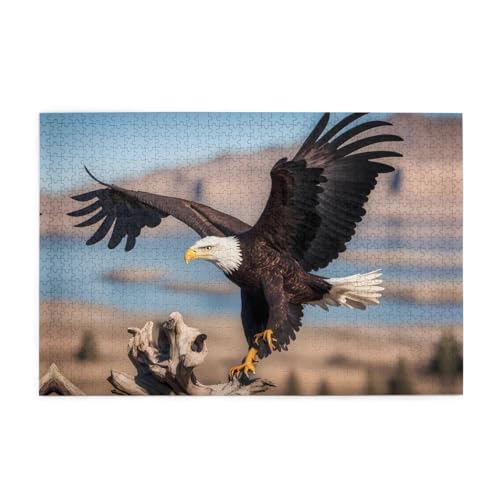 Holzpuzzle 1000 Teile WZYWHJ 3D-Weißkopfseeadler-Muster für Erwachsene und Kinder, perfekt für Familienspaß, Stressabbau Holzpuzzle 1000 Teile WZYWHJ 3D-Weißkopfseeadler-Muster für Erwachsene und Kinder, perfekt für Familienspaß, Stressabbau von WZYWHJ