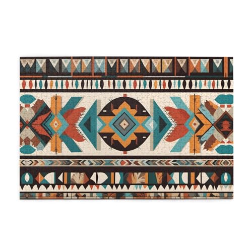 Holzpuzzle 1000 Teile WZYWHJ American Pattern Muster für Erwachsene und Kinder, perfekt für Familienspaß, Stressabbau von WZYWHJ