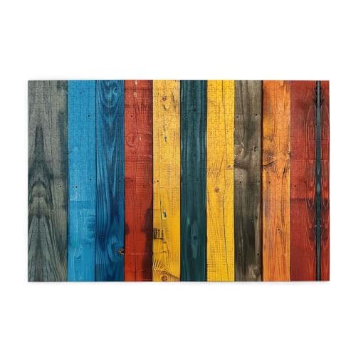 Holzpuzzle 1000 Teile WZYWHJ Bunte Holzbretter Muster für Erwachsene und Kinder, perfekt für Familienspaß, Stressabbau Holzpuzzle 1000 Teile WZYWHJ Bunte Holzbretter Muster für Erwachsene und Kinder, perfekt für Familienspaß, Stressabbau von WZYWHJ