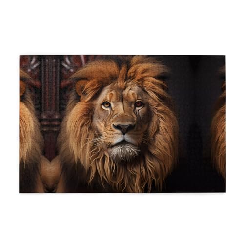 Holzpuzzle 1000 Teile WZYWHJ Der Blick des Löwen gedruckt für Erwachsene und Kinder, perfekt für Familienspaß, Stressabbau Holzpuzzle 1000 Teile WZYWHJ Der Blick des Löwen gedruckt für Erwachsene und Kinder, perfekt für Familienspaß, Stressabbau von WZYWHJ
