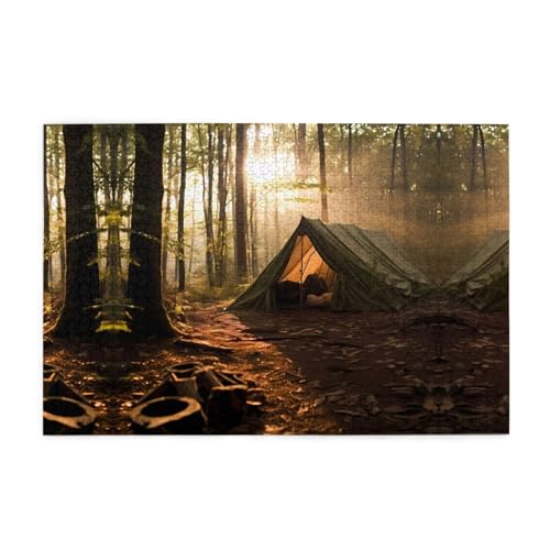 Holzpuzzle 1000 Teile WZYWHJ Festzelt gedruckt für Erwachsene und Kinder, perfekt für Familienspaß, Stressabbau von WZYWHJ