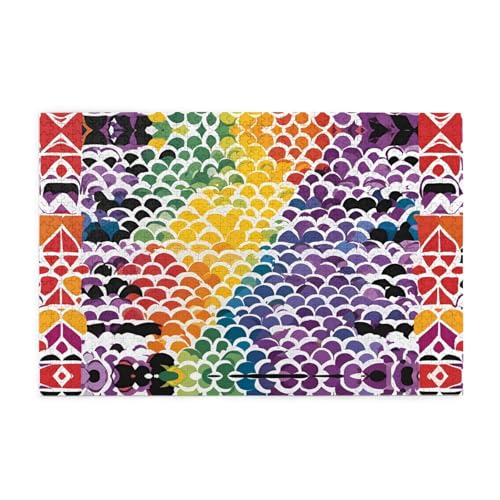 Holzpuzzle 1000 Teile WZYWHJ Gay Pride Regenbogenmuster Muster für Erwachsene und Kinder, perfekt für Familienspaß, Stressabbau Holzpuzzle 1000 Teile WZYWHJ Gay Pride Regenbogenmuster Muster für Erwachsene und Kinder, perfekt für Familienspaß, Stressabbau von WZYWHJ