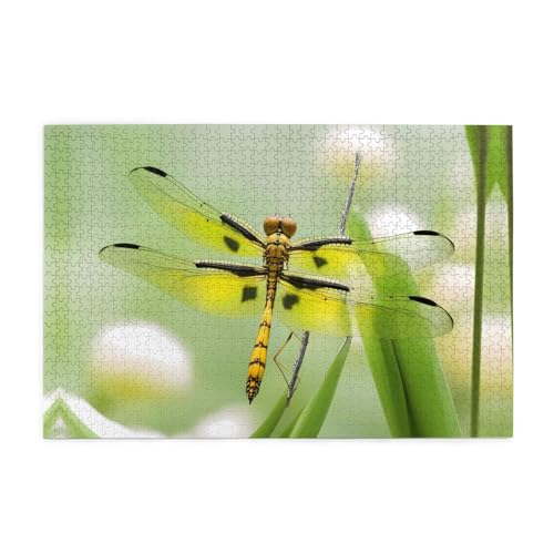 Holzpuzzle 1000 Teile WZYWHJ Gelb Libelle Muster für Erwachsene und Kinder, perfekt für Familienspaß, Stressabbau Holzpuzzle 1000 Teile WZYWHJ Gelb Libelle Muster für Erwachsene und Kinder, perfekt für Familienspaß, Stressabbau von WZYWHJ