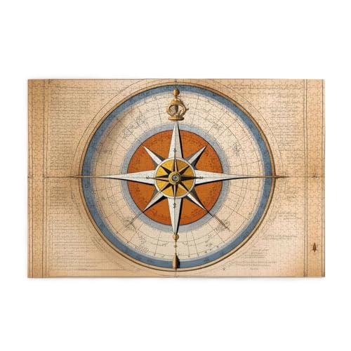 Holzpuzzle 1000 Teile WZYWHJ Gesetz des Kompass-Navigationsmusters für Erwachsene und Kinder, perfekt für Familienspaß, Stressabbau Holzpuzzle 1000 Teile WZYWHJ Gesetz des Kompass-Navigationsmusters für Erwachsene und Kinder, perfekt für Familienspaß, Stressabbau von WZYWHJ