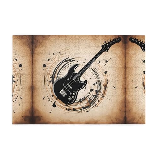Holzpuzzle 1000 Teile WZYWHJ Gitarre Bass Musikinstrumente gedruckt für Erwachsene und Kinder, perfekt für Familienspaß, Stressabbau Holzpuzzle 1000 Teile WZYWHJ Gitarre Bass Musikinstrumente gedruckt für Erwachsene und Kinder, perfekt für Familienspaß, Stressabbau von WZYWHJ