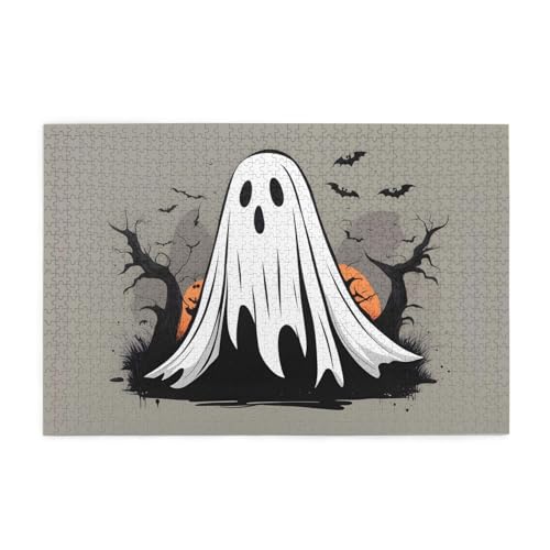 Holzpuzzle 1000 Teile WZYWHJ Halloween-Geistermuster für Erwachsene und Kinder, perfekt für Familienspaß, Stressabbau Holzpuzzle 1000 Teile WZYWHJ Halloween-Geistermuster für Erwachsene und Kinder, perfekt für Familienspaß, Stressabbau von WZYWHJ