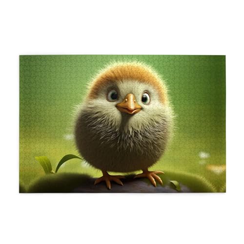 Holzpuzzle 1000 Teile WZYWHJ Kiwi Vogel Niedliches Muster für Erwachsene und Kinder, perfekt für Familienspaß, Stressabbau von WZYWHJ