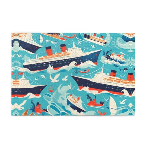 Holzpuzzle 1000 Teile WZYWHJ Kreuzfahrtschiff Muster für Erwachsene und Kinder, perfekt für Familienspaß, Stressabbau Holzpuzzle 1000 Teile WZYWHJ Kreuzfahrtschiff Muster für Erwachsene und Kinder, perfekt für Familienspaß, Stressabbau von WZYWHJ