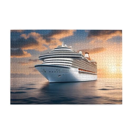 Holzpuzzle 1000 Teile WZYWHJ Kreuzfahrtschiff auf dem Meer gedruckt für Erwachsene und Kinder, perfekt für Familienspaß, Stressabbau Holzpuzzle 1000 Teile WZYWHJ Kreuzfahrtschiff auf dem Meer gedruckt für Erwachsene und Kinder, perfekt für Familienspaß, Stressabbau von WZYWHJ